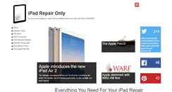 Desktop Screenshot of ipadrepaironly.com